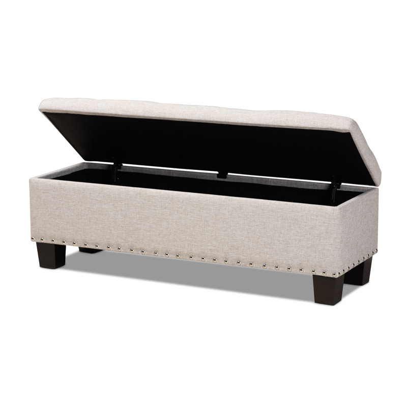 Alcott Hill® Ouzts Upholstered Flip Top Storage Bench & Reviews Wayfair